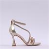 Una Healy Centrefold Rear Zip High Heel - Gold Sparkle